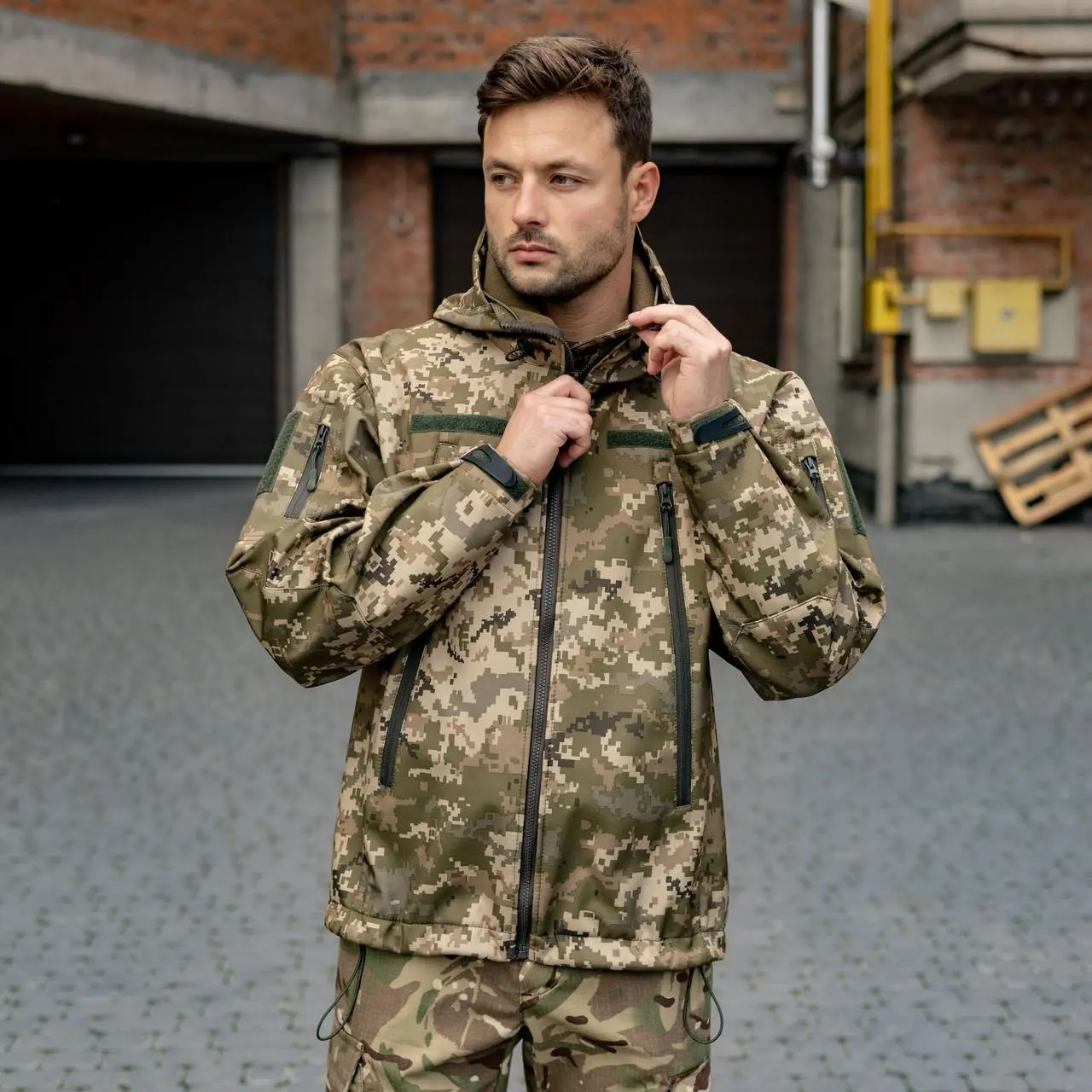 Куртка Grifon Tactical (СШП-О22) піксель софтшел