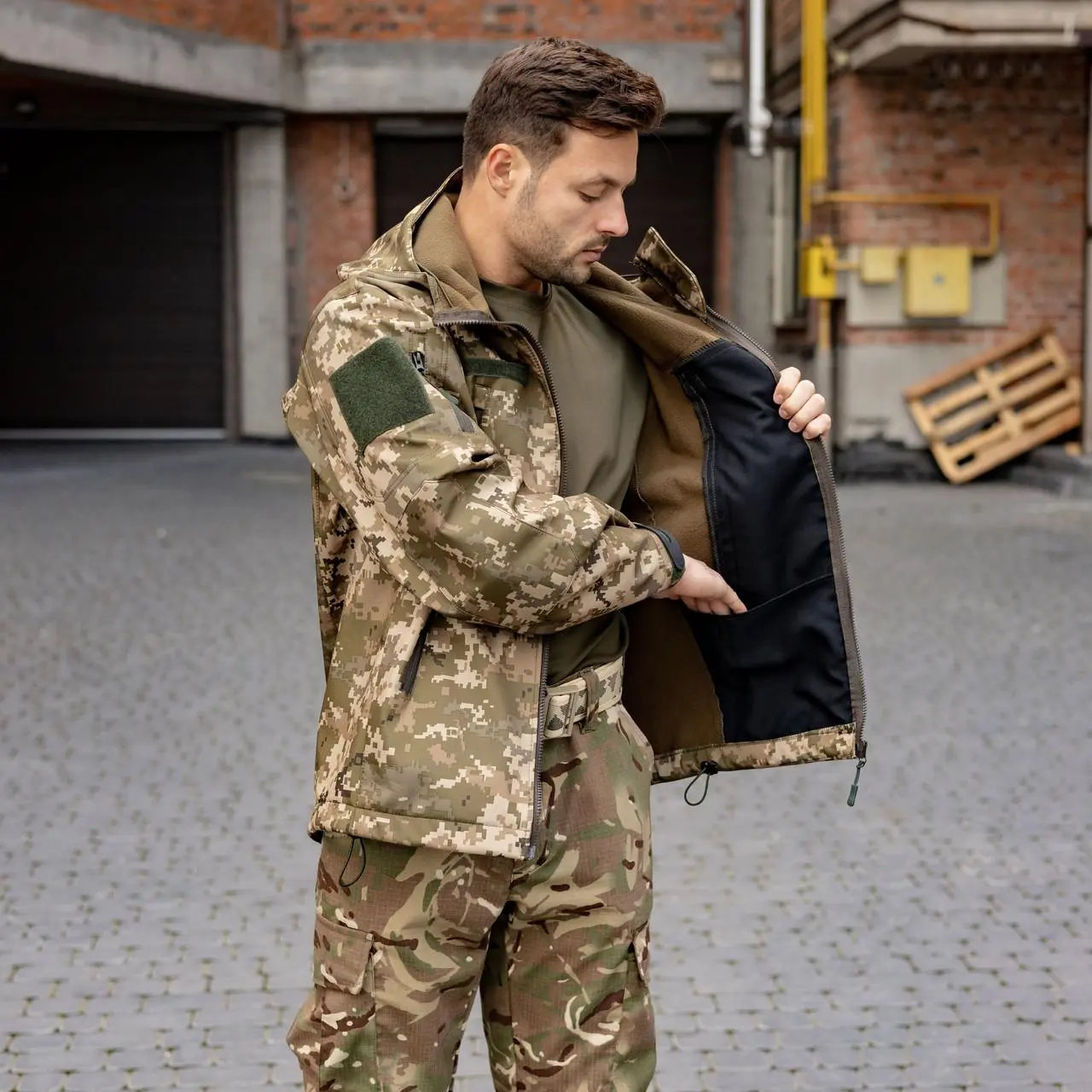 Куртка Grifon Tactical (СШП-О22) піксель софтшел