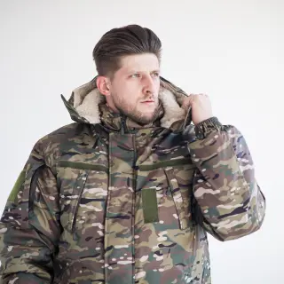 Куртка Grifon Ukrainian Military FUR (ПМК-З22) мультикам плащівка