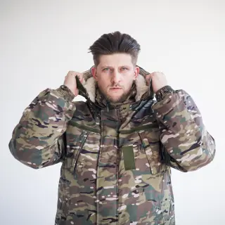 Куртка Grifon Ukrainian Military FUR (ПМК-З22) мультикам плащівка