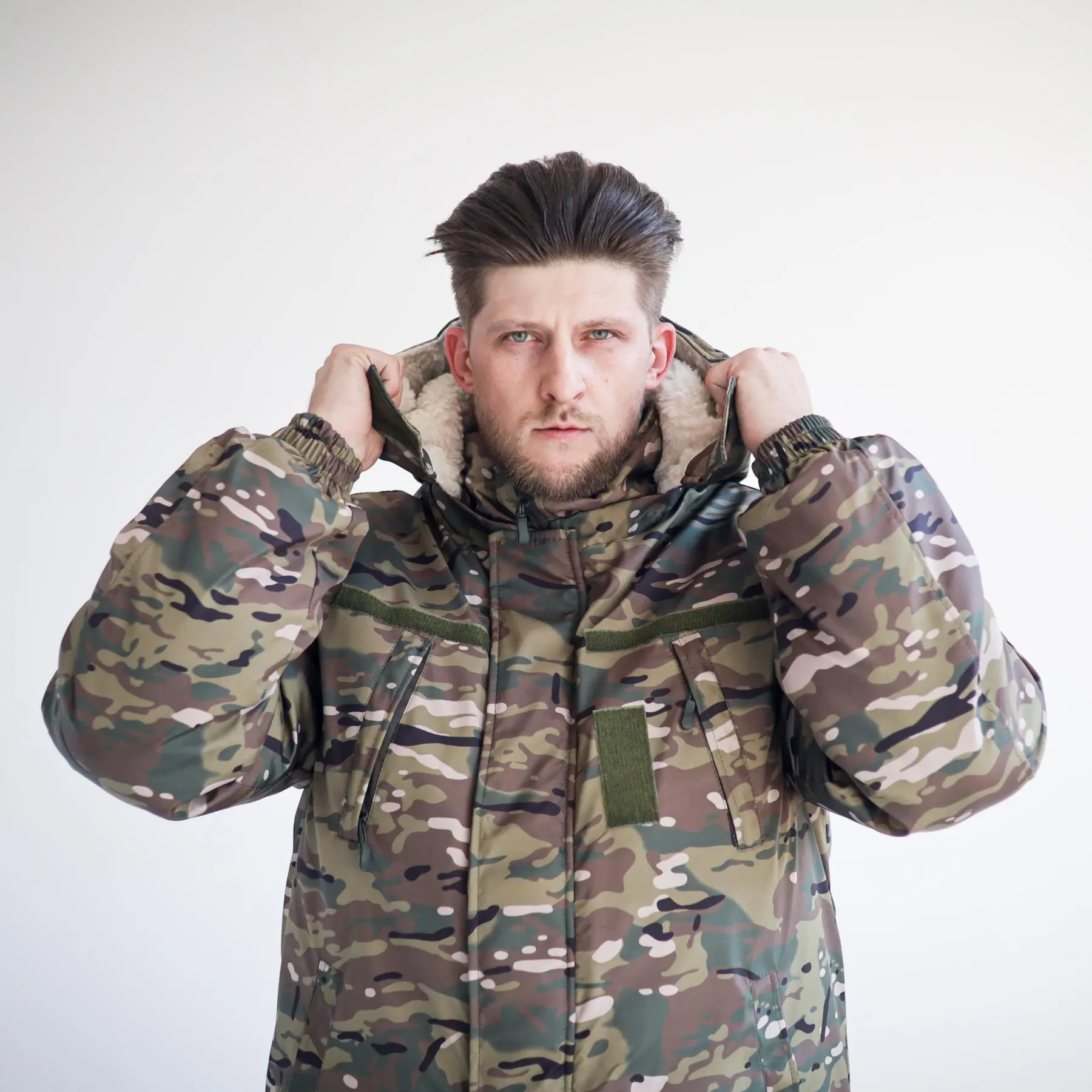 Куртка Grifon Ukrainian Military FUR (ПМК-З22) мультикам плащівка