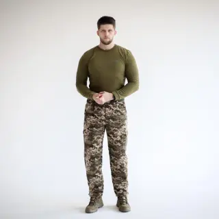 Штани Grifon Ukrainian Dragon (ЧСП - З22) фліс піксель саржа