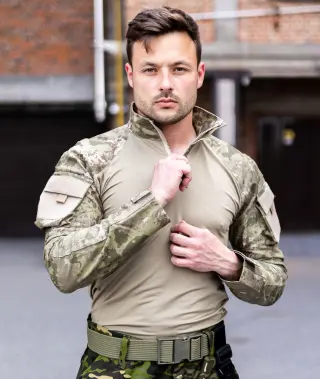 Тактична бойова сорочка UBACS (Убакс) Forteks зелений цифровий