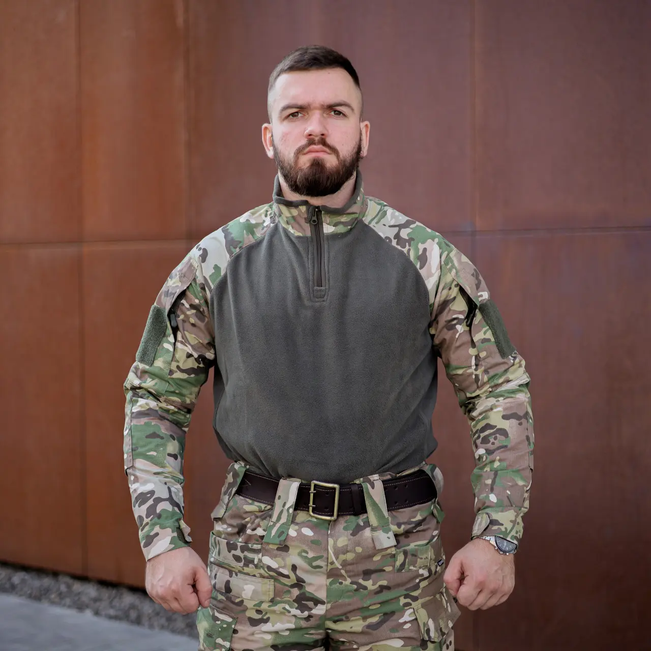 Флісова бойова сорочка Grifon Ubacs(Убакс) Tropik мультикам ріп-стоп