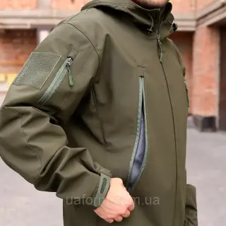 Військова тактична куртка Soft Shell Grifon хакі