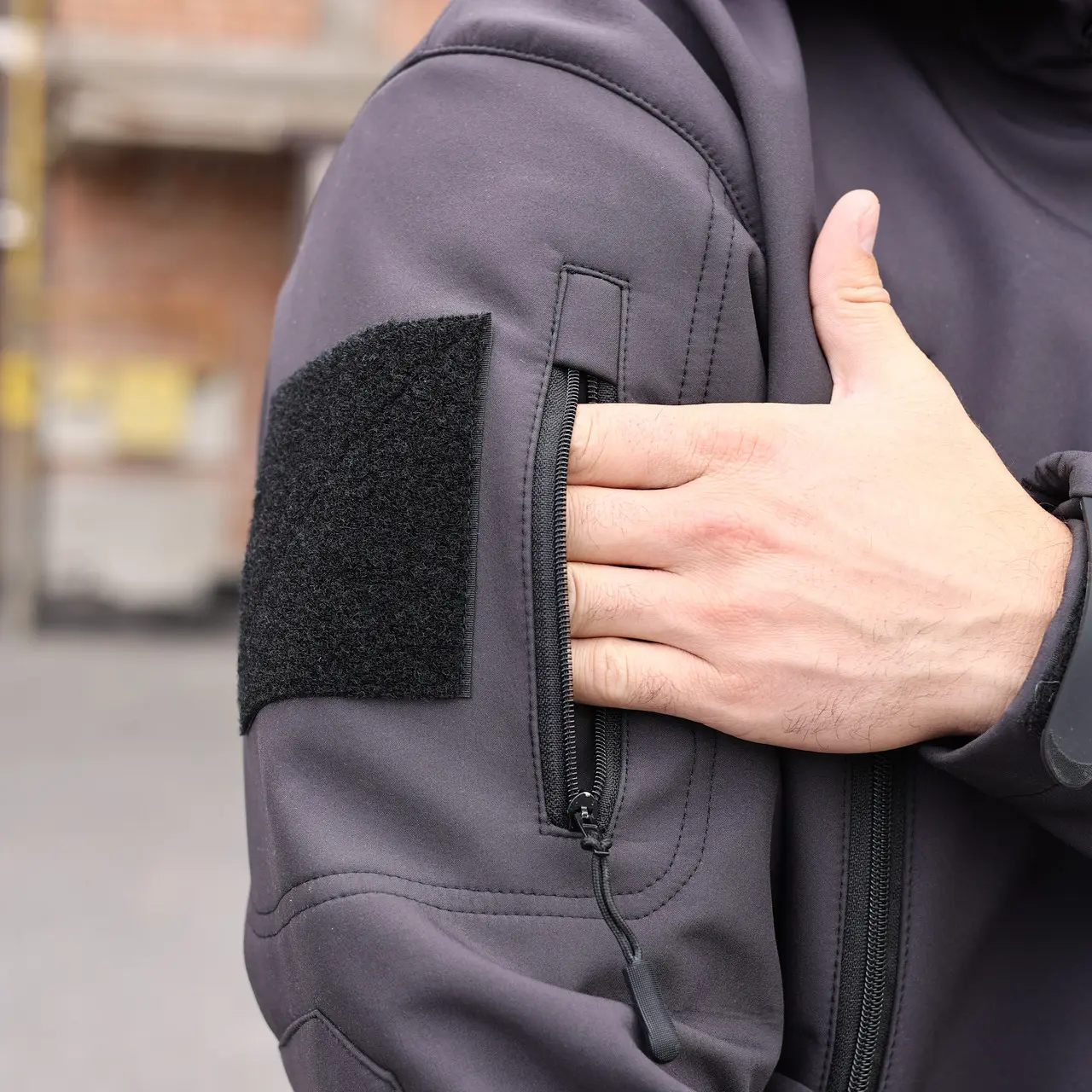 Військова тактична куртка Soft Shell Grifon темно- сірий