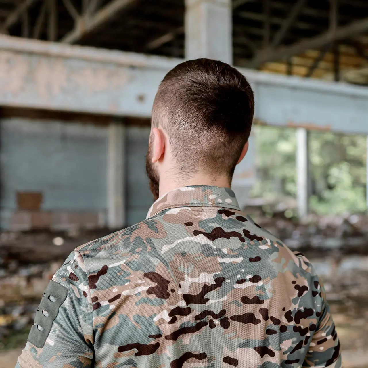 Футболка поло тактична мультикам літня