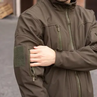 Тактична куртка Soft Shell (меланж хакі) | Gifon Basic