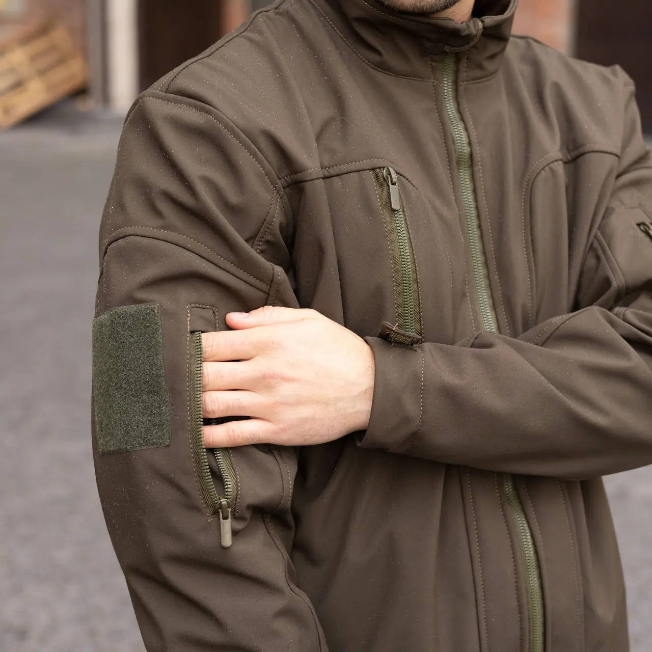 Тактична куртка Soft Shell (меланж хакі) | Gifon Basic