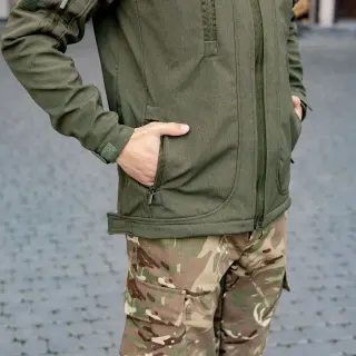 Тактична куртка Soft Shell (хакі) | Gifon Basic