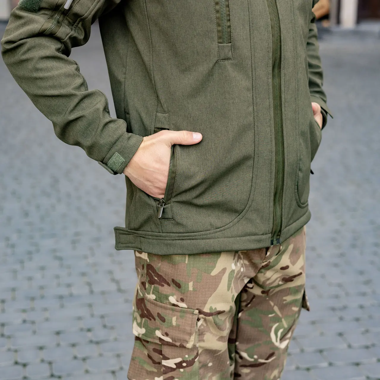 Тактична куртка Soft Shell (хакі) | Gifon Basic