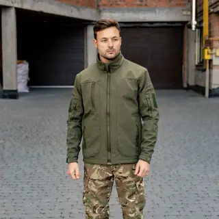 Тактична куртка Soft Shell (хакі) | Gifon Basic