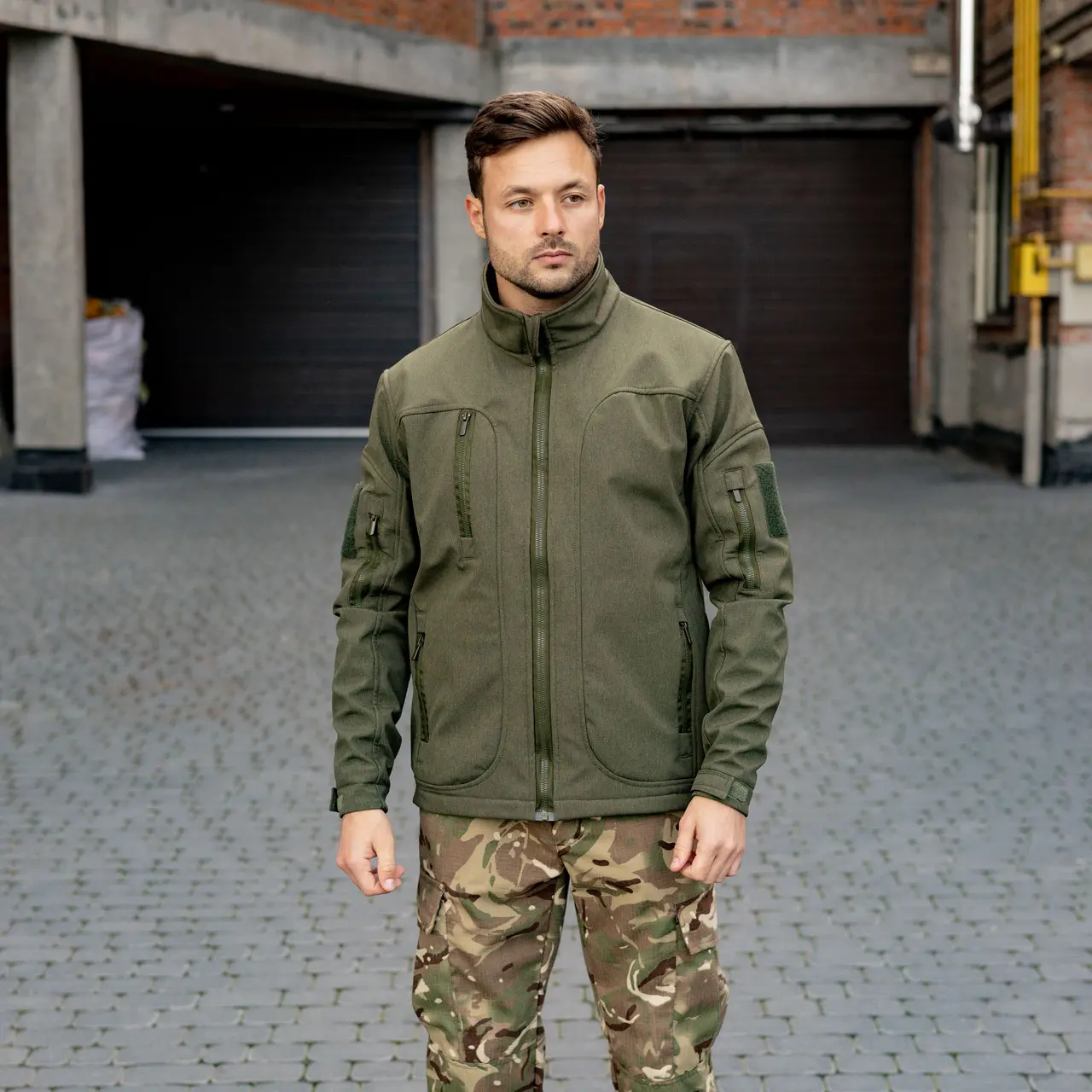 Тактична куртка Soft Shell (хакі) | Gifon Basic