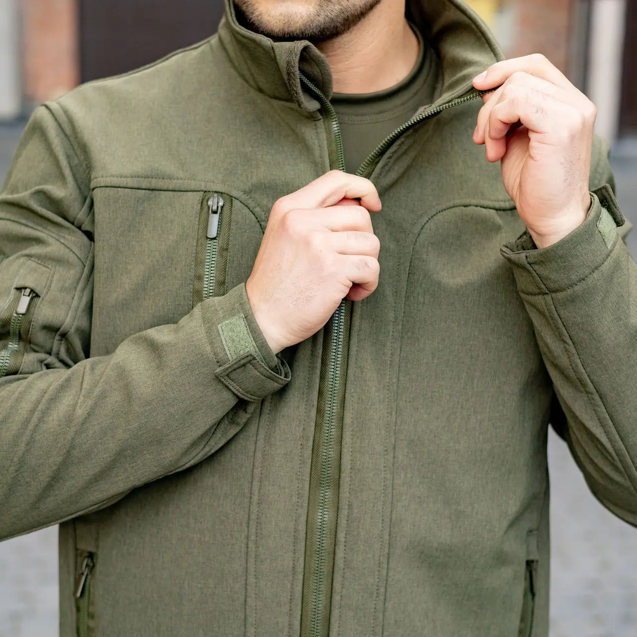 Тактична куртка Soft Shell (хакі) | Gifon Basic