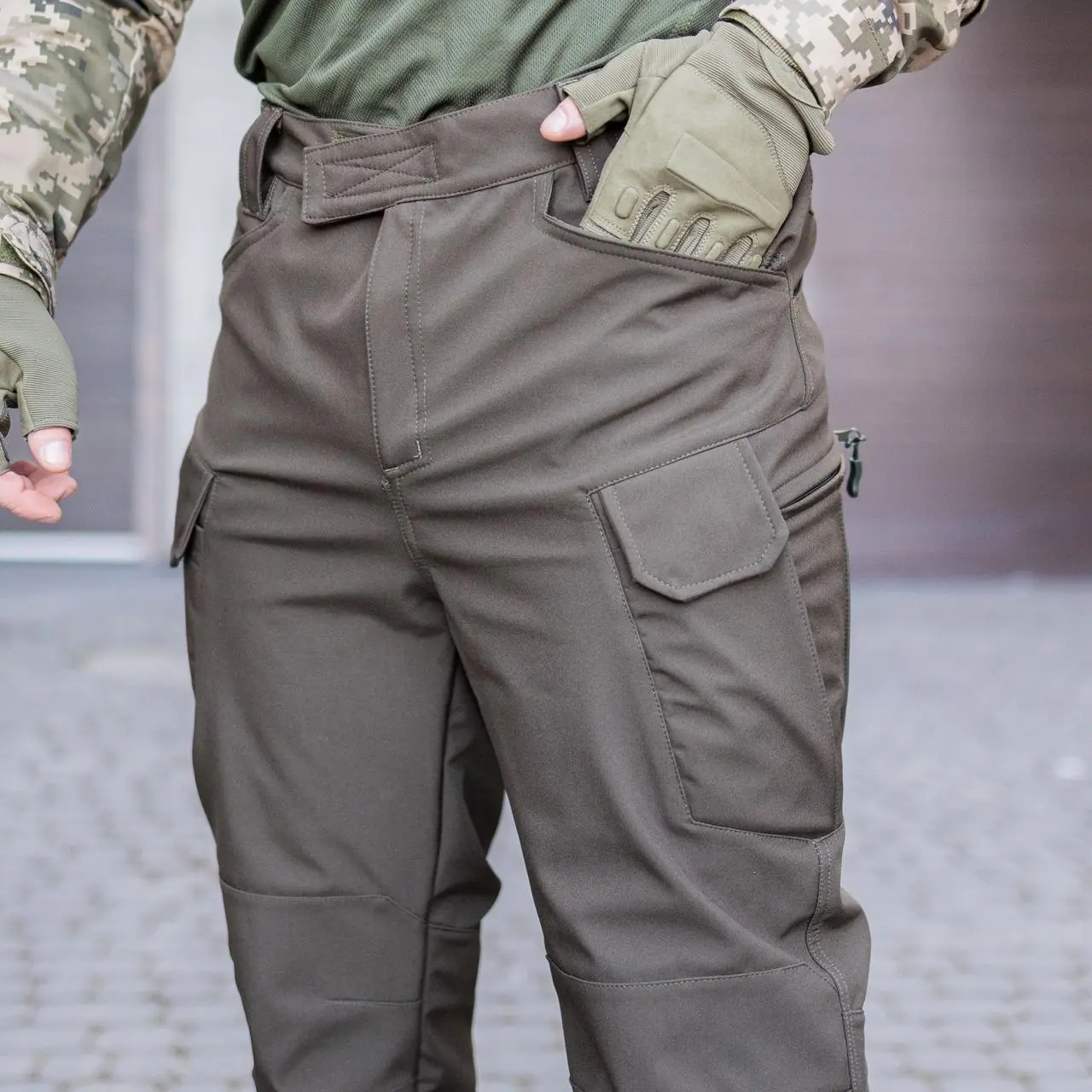 Тактичні штани Grifon Sturm Soft Shell хакі