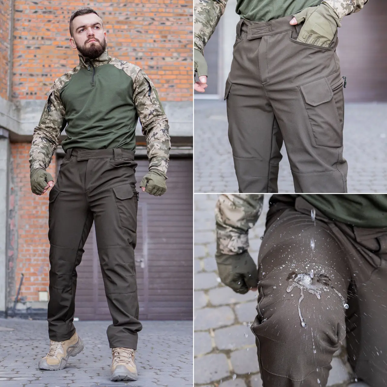 Тактичні штани Grifon Sturm Soft Shell хакі