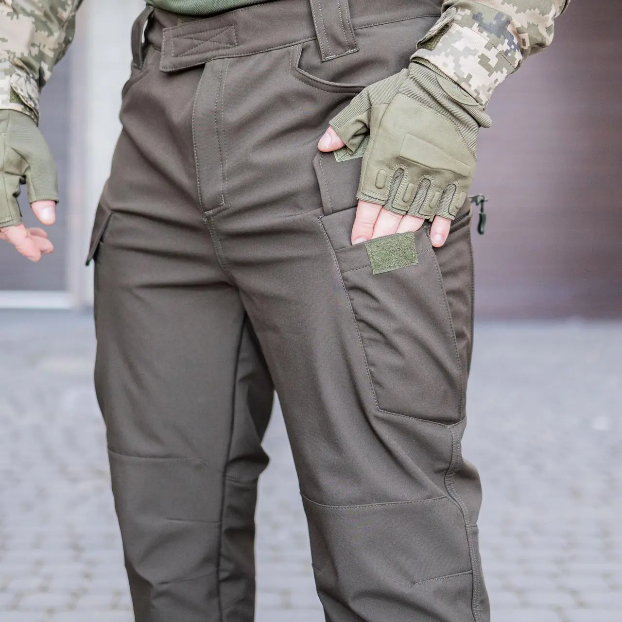 Тактичні штани Grifon Sturm Soft Shell хакі