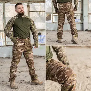 Тактичні штани 8 кишень Grifon Sturm Soft Shell мультикам