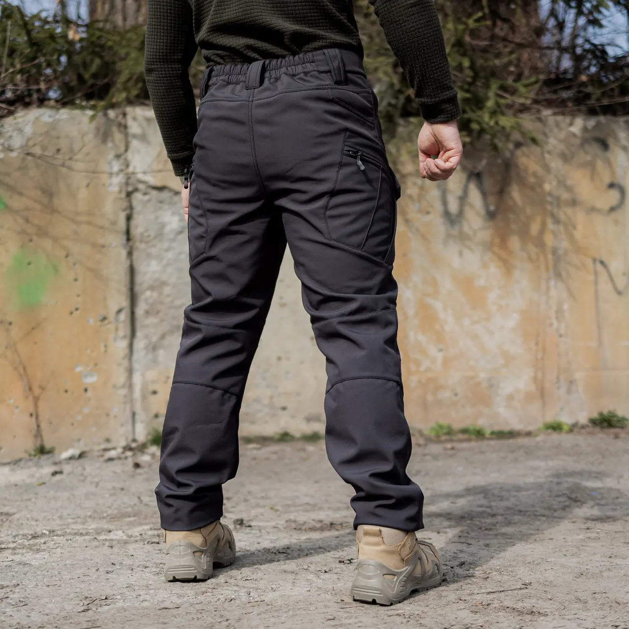 Тактичні штани Grifon Sturm Soft Shell чорні