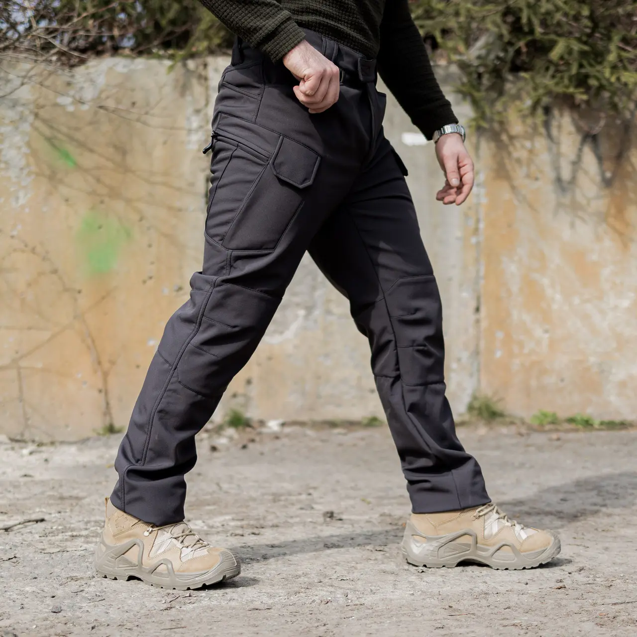 Тактичні штани Grifon Sturm Soft Shell чорні