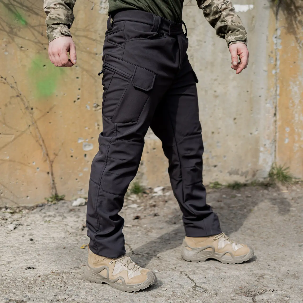 Тактичні штани Grifon Sturm Soft Shell чорні