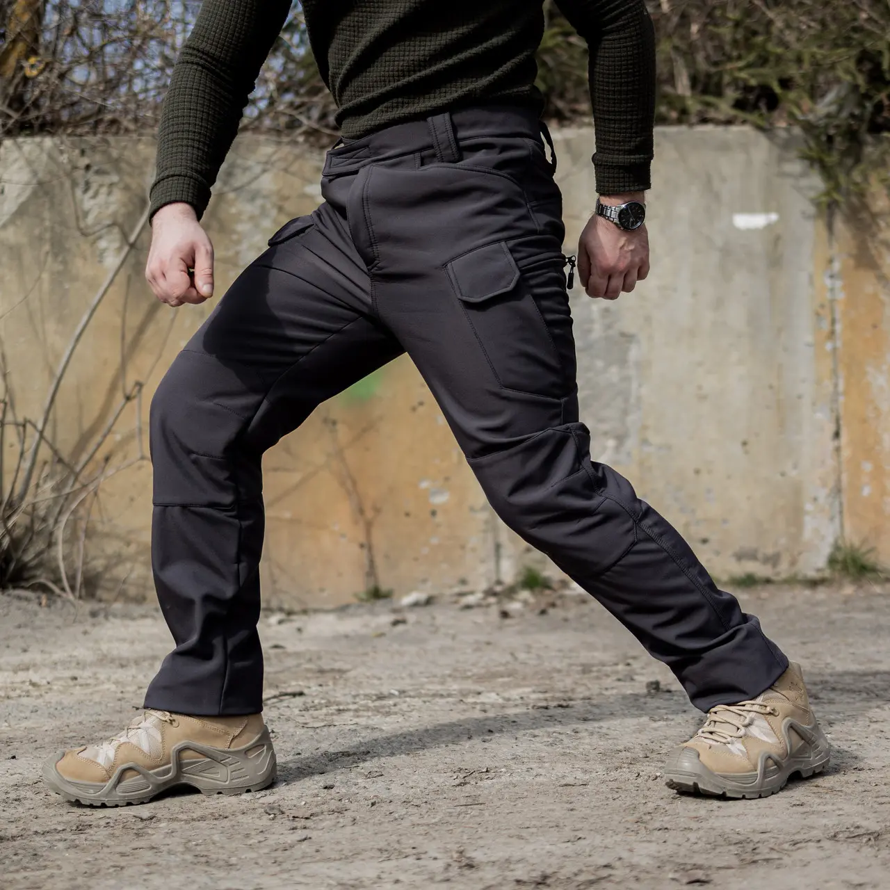 Тактичні штани Grifon Sturm Soft Shell чорні