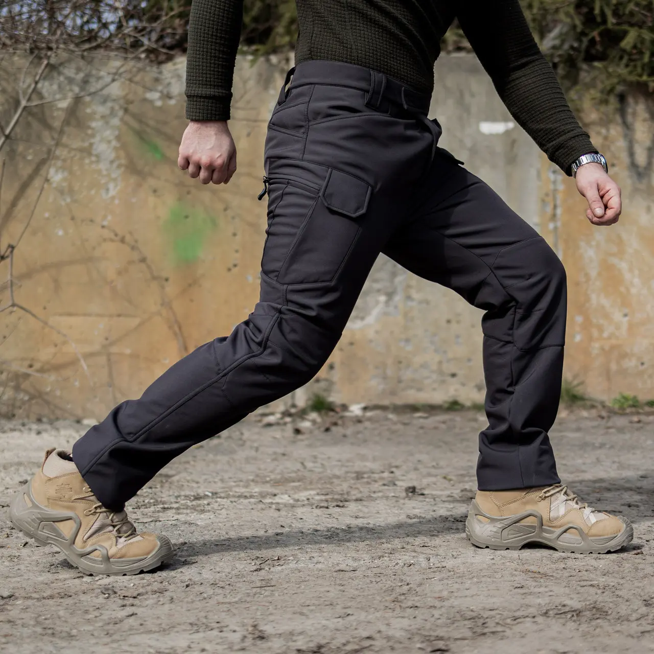 Тактичні штани Grifon Sturm Soft Shell чорні