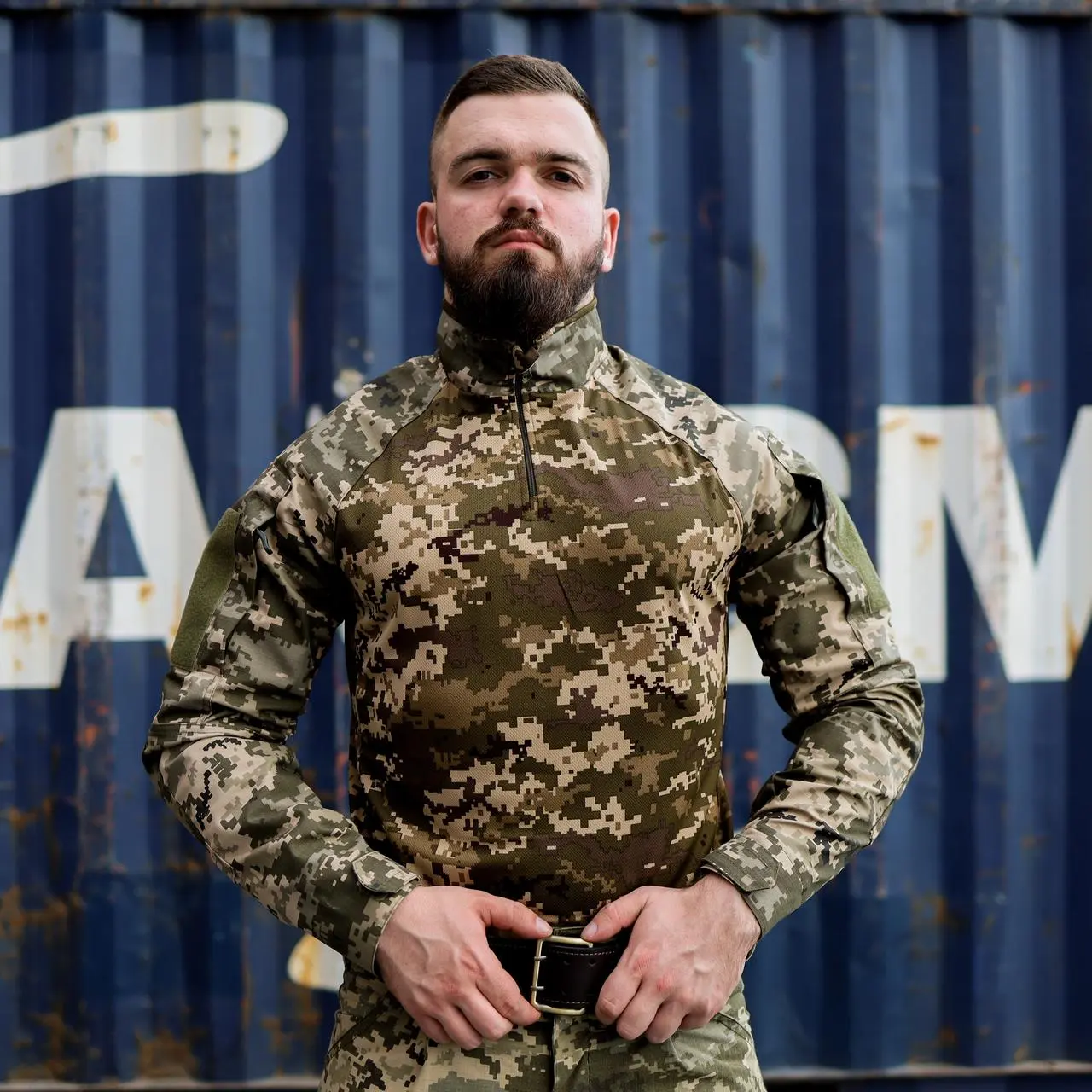 Тактична сорочка Ubacs(Убакс) Grifon піксель ЗСУ ріп-стоп (вафелька) CoolMax