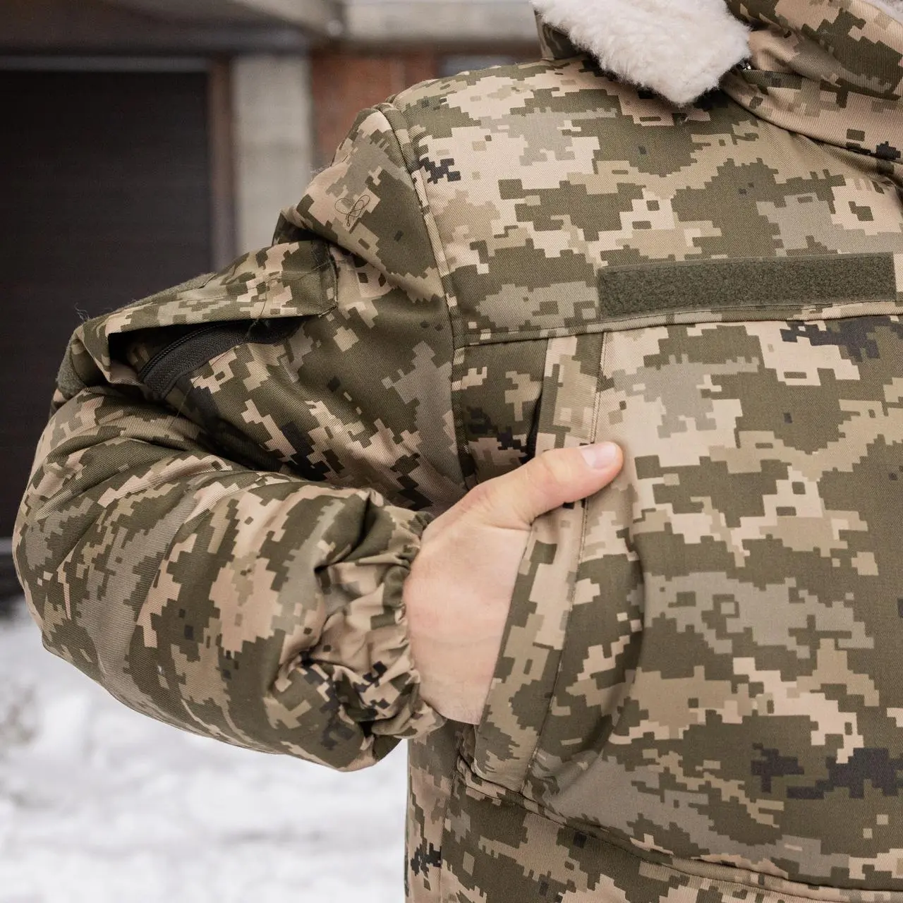 Куртка військова Grifon на хутрі Піксель ЗСУ