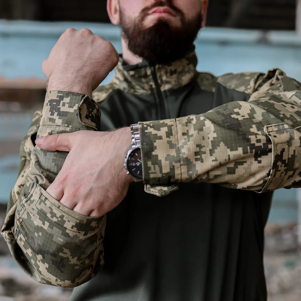 Тактична сорочка Ubacs (Убакс) Grifon піксель ріп-стоп (вафелька) CoolMax (РППК)
