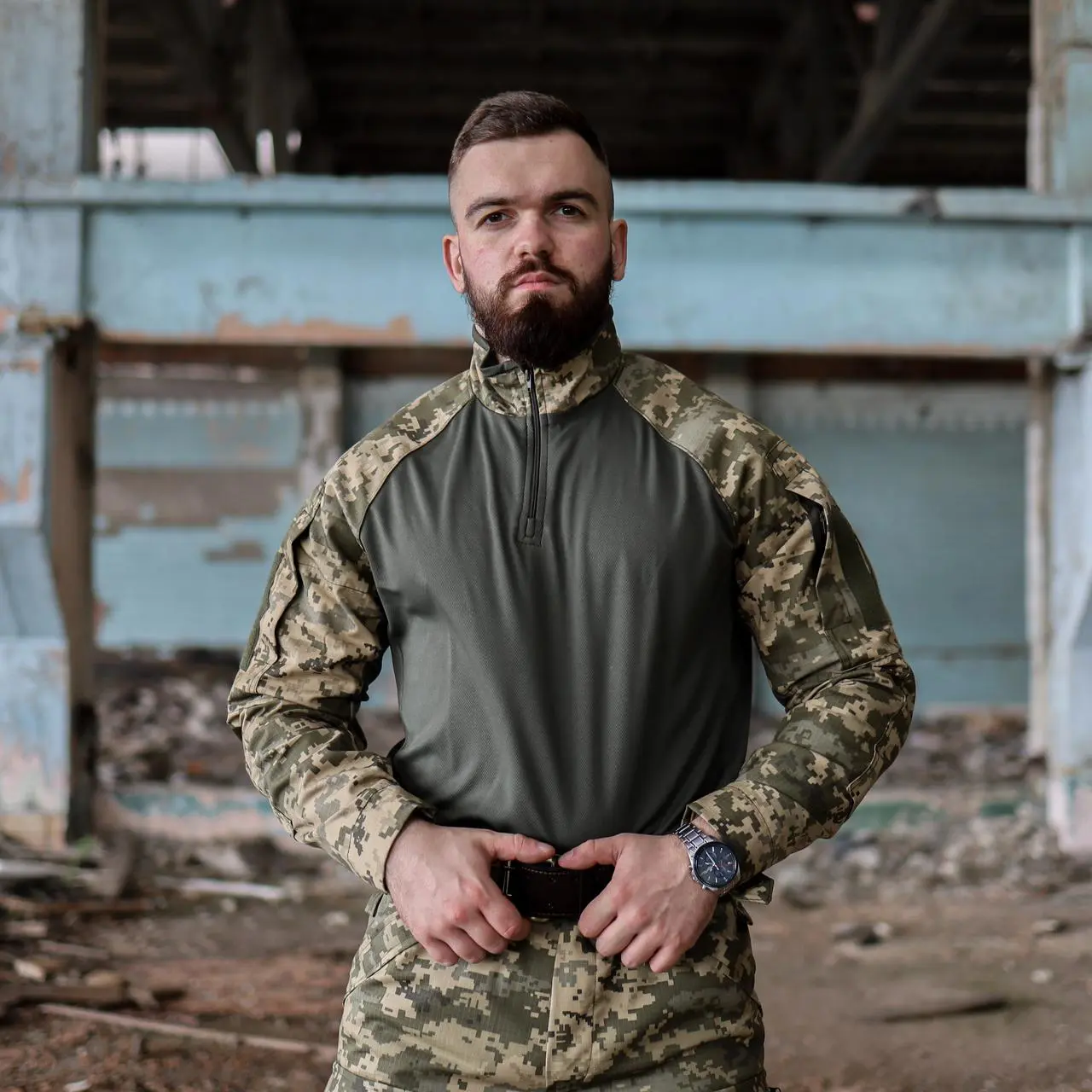 Тактична сорочка Ubacs (Убакс) Grifon піксель ріп-стоп (вафелька) CoolMax (РППК)