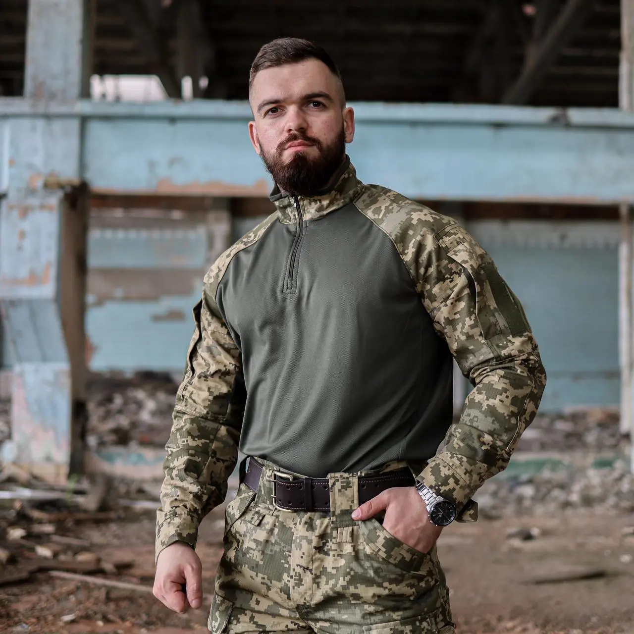 Тактична сорочка Ubacs (Убакс) Grifon піксель ріп-стоп (вафелька) CoolMax (РППК)