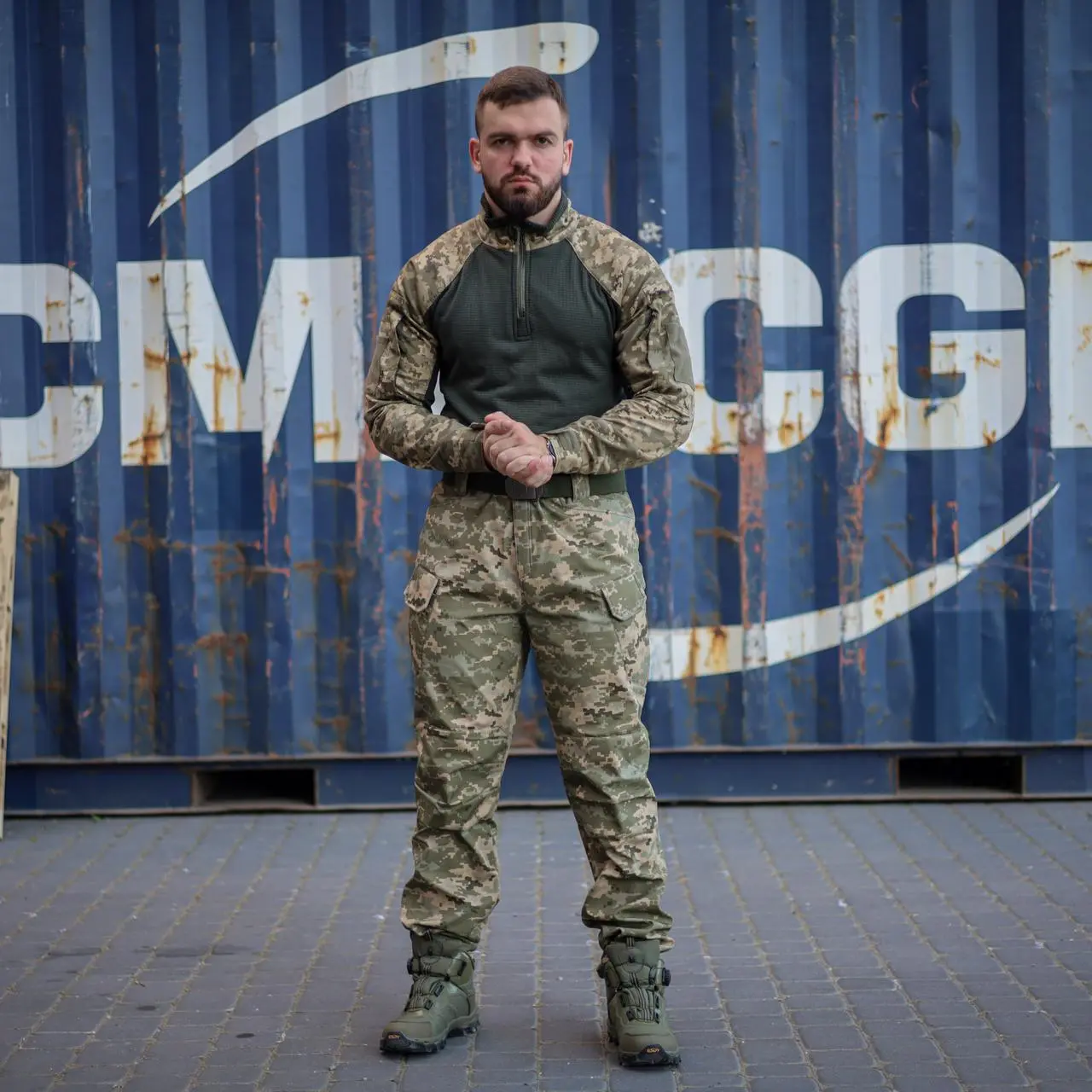 Тактична сорочка мікрофліс Ubacs(Убакс) піксель ріп-стоп (вафелька)