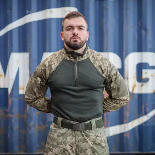 Тактична сорочка мікрофліс Ubacs(Убакс) піксель ріп-стоп (вафелька)