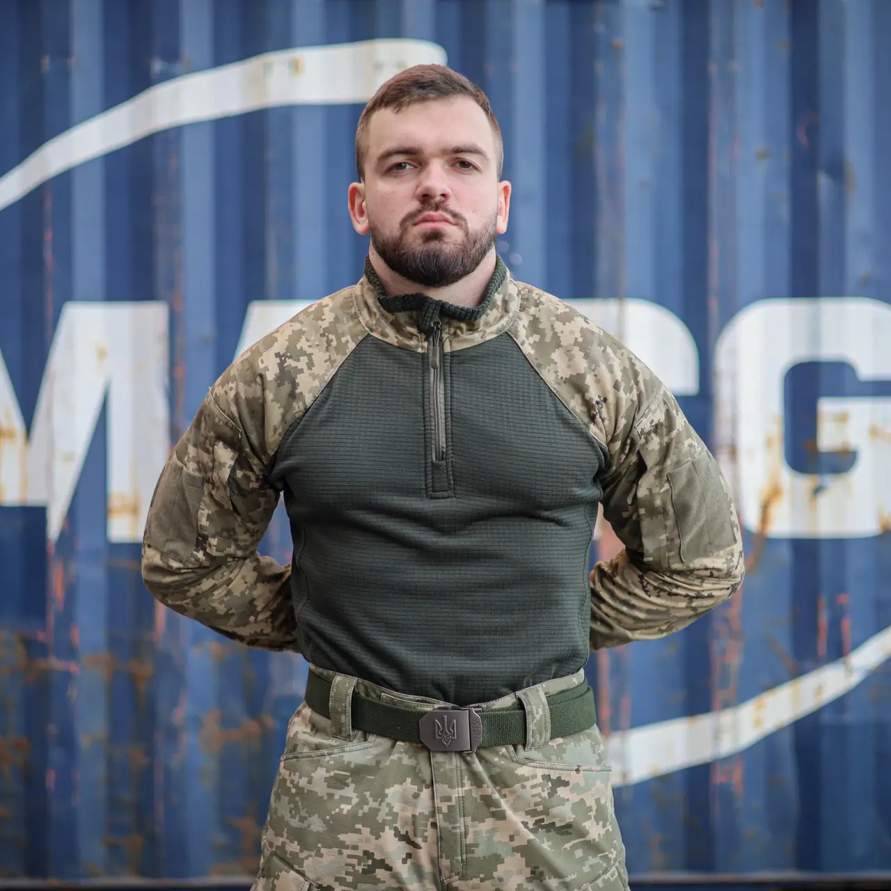 Тактична сорочка мікрофліс Ubacs(Убакс) піксель ріп-стоп (вафелька)