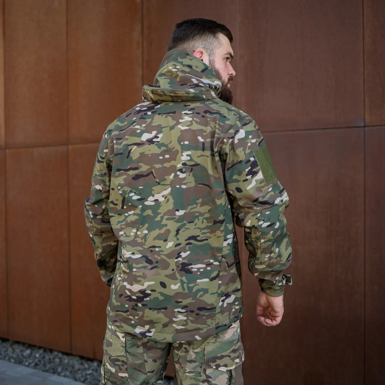Військова тактична куртка Soft Shell Grifon (Мультикам) Green