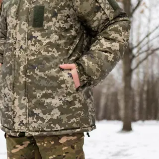 Tactical Bushrat Grifon on Fleece Pixel Raincoat