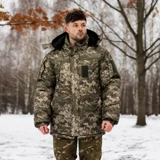 Tactical Bushrat Grifon on Fleece Pixel Raincoat