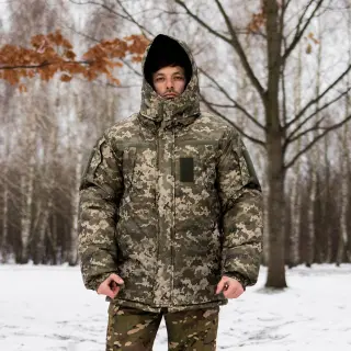 Tactical Bushrat Grifon on Fleece Pixel Raincoat