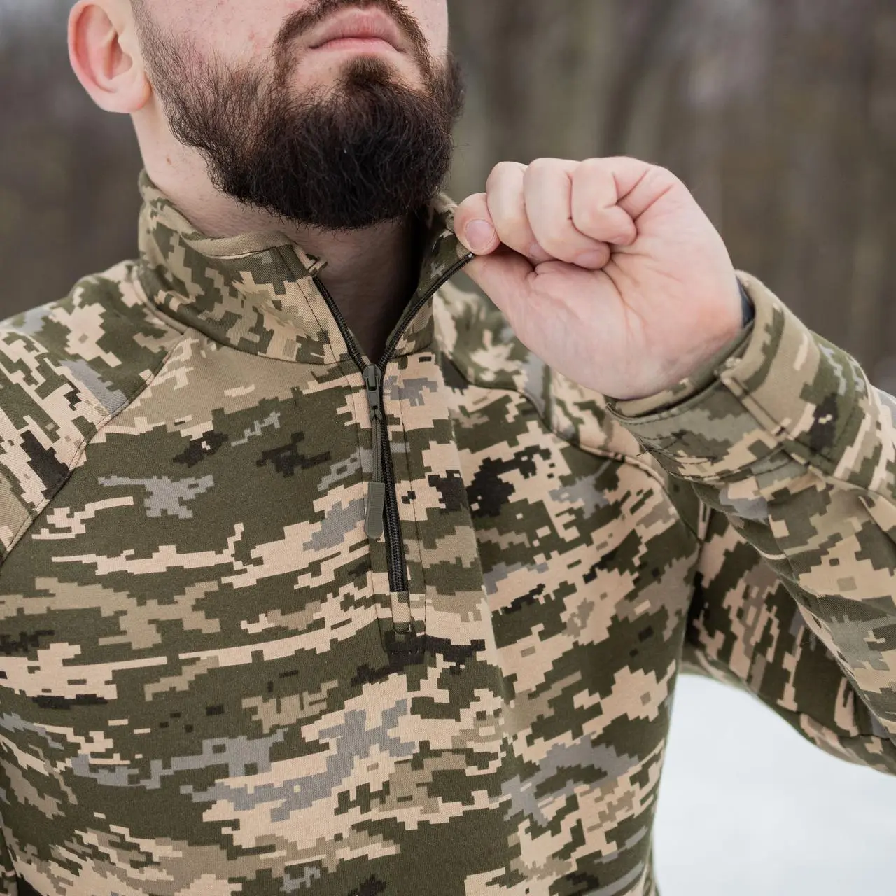 Тактична сорочка Ubacs(Убакс) 3-ох нитка з начосом (піксель)