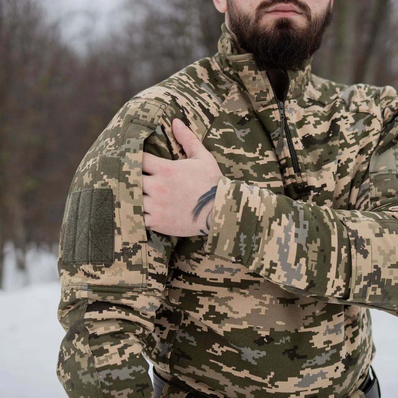 Тактична сорочка Ubacs(Убакс) 3-ох нитка з начосом (піксель)