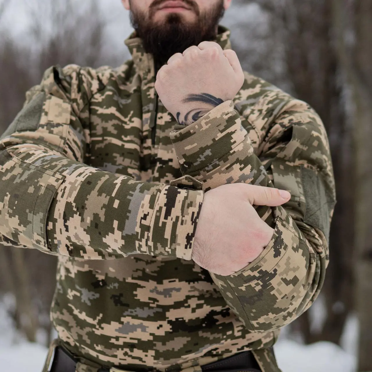 Тактична сорочка Ubacs(Убакс) 3-ох нитка з начосом (піксель)