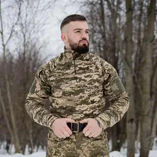 Тактична сорочка Ubacs(Убакс) 3-ох нитка з начосом (піксель)