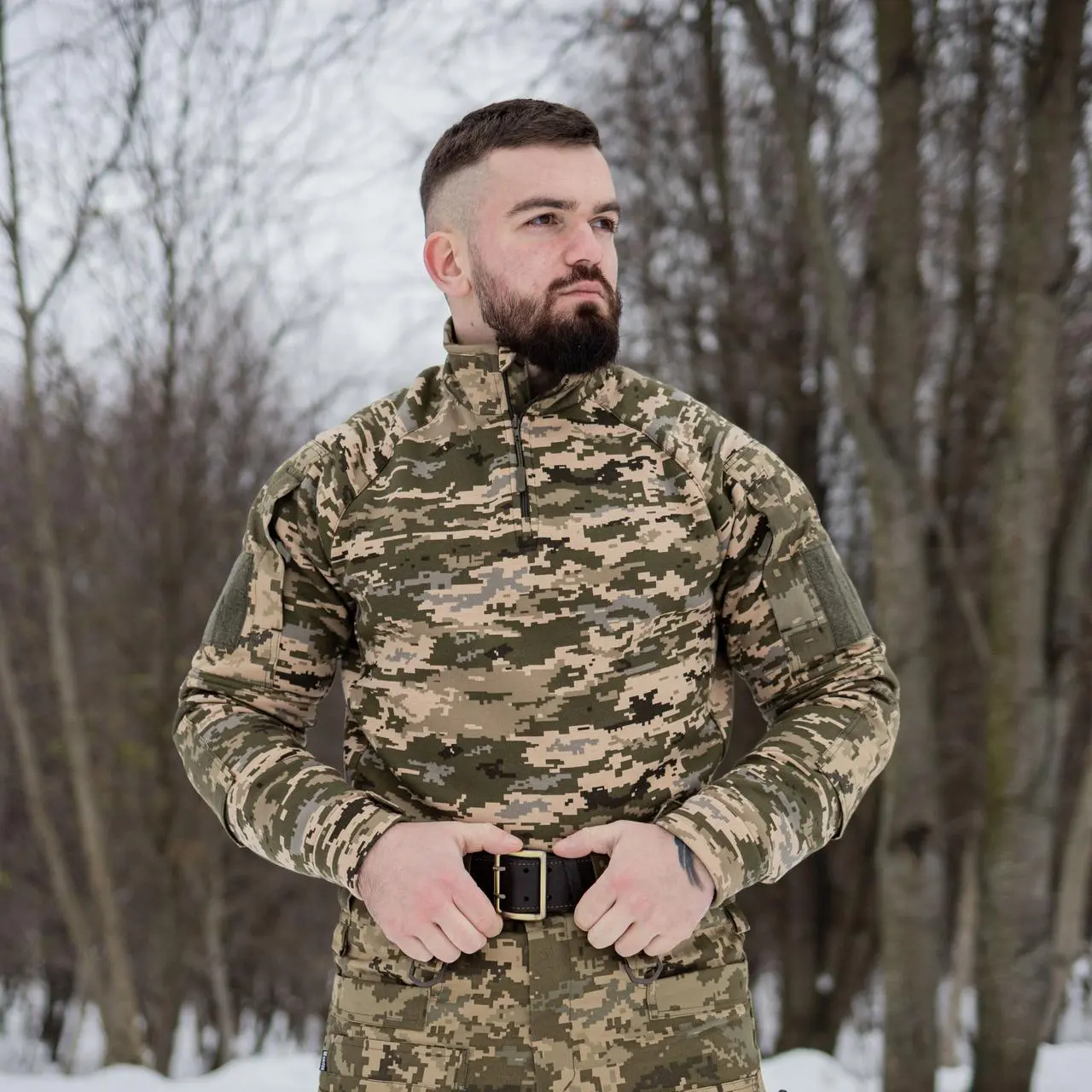 Тактична сорочка Ubacs(Убакс) 3-ох нитка з начосом (піксель)