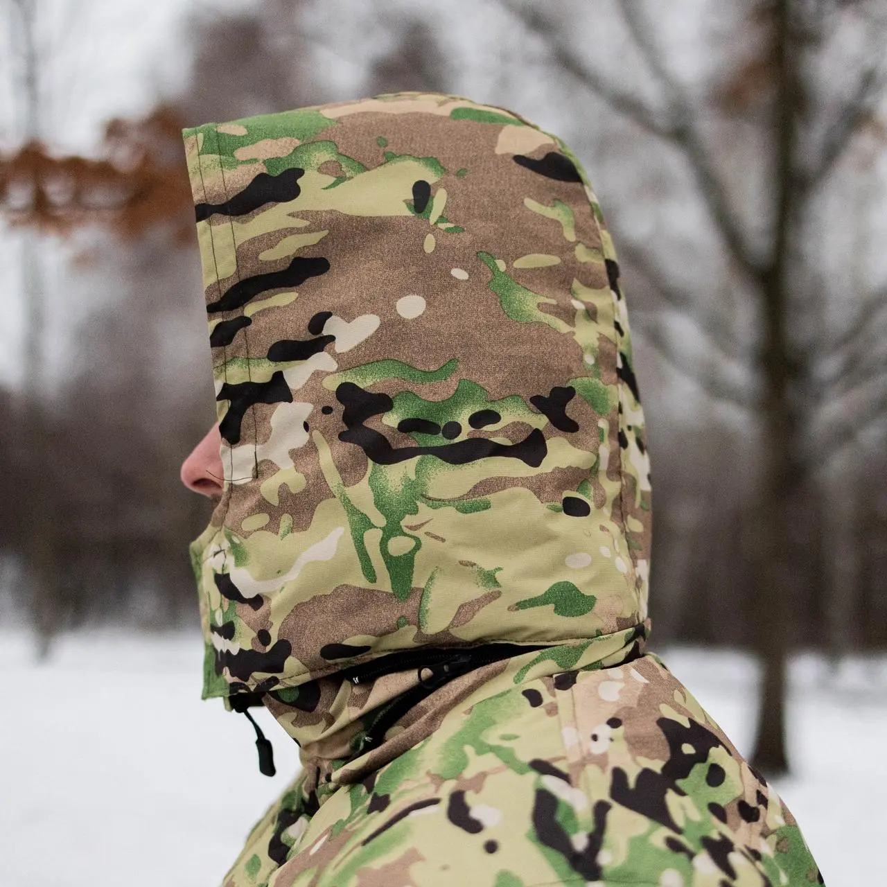 Бушлат військовий Grifon Tropik на флісі (Мультикам) посилений ріп стоп