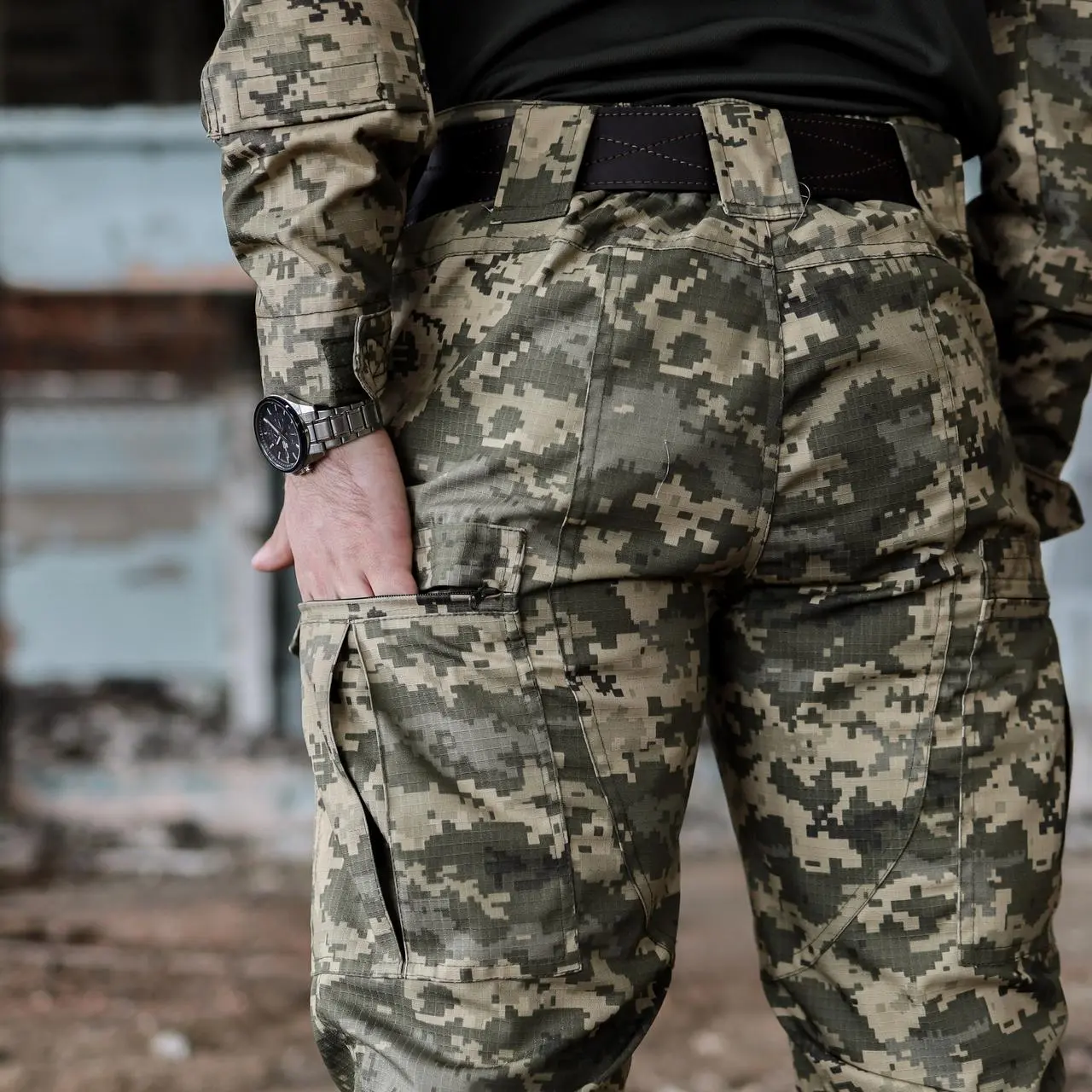 Штани тактичні 7 кишень Grifon піксель ріп-стоп (вафелька) Shark літні