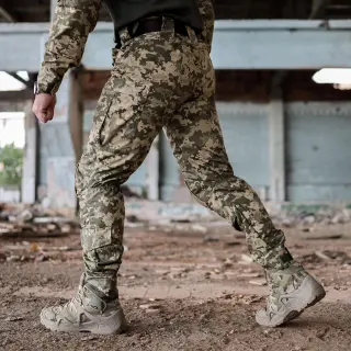 Штани тактичні 5 кишень з вставками для наколінників Grifon піксель ріп-стоп (вафелька) Shark літні