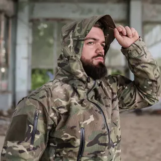 Куртка тактична військова Grifon мультикам ріп-стоп (вафелька) Fielo ЧСМ