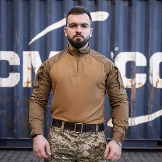 Сорочка Hawk Tornado Ubacs(Убакс) Cool Max з налокітниками койот