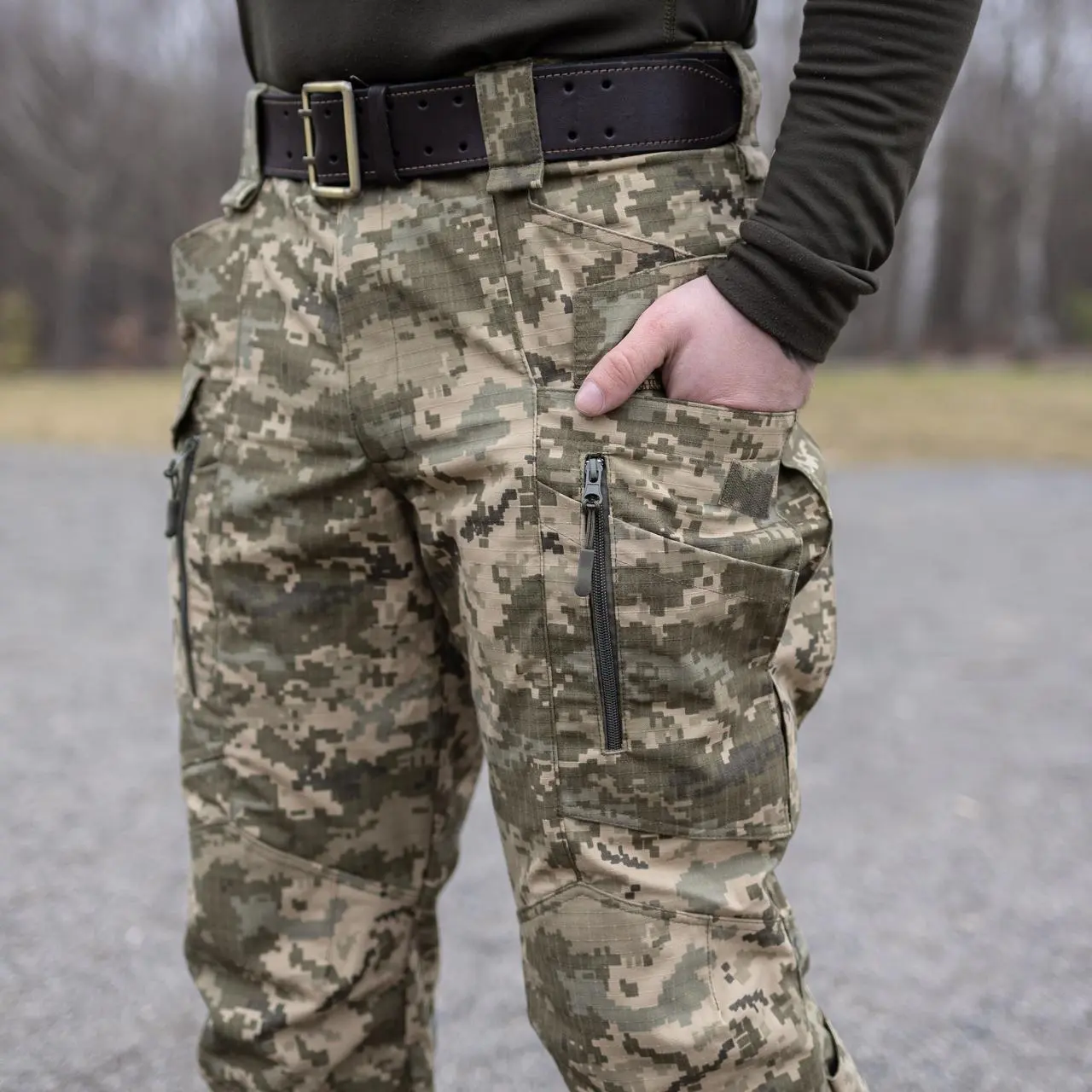 Штани тактичні 10 кишень "Alligator" піксель Rip-Stop (є кишені для наколінників)